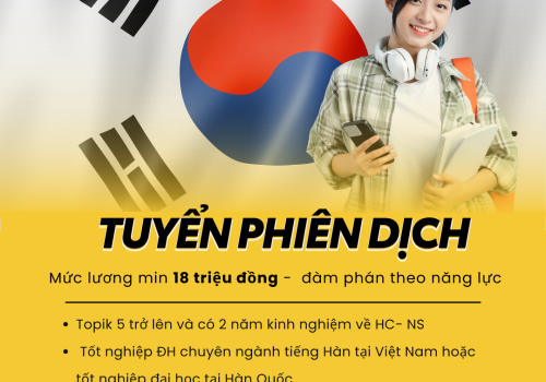Tuyển dụng phiên dịch Tiến Hàn